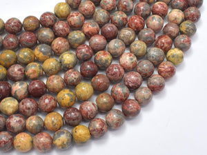 Leopard Skin Jasper, 8mm (8.6mm) Round-Gems: Round & Faceted-BeadXpert