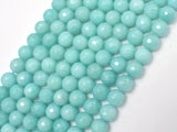 Jade-Light Blue, 8mm Faceted Round-Gems: Round & Faceted-BeadXpert