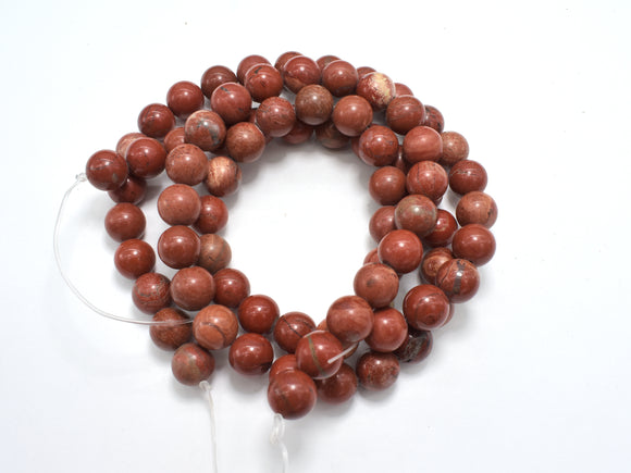 Red Jasper Beads, Round, 10mm-BeadXpert