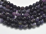 Sugilite Beads, 4mm Micro Faceted Round-Gems: Round & Faceted-BeadXpert