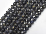 Iolite Beads, 8mm (8.3mm) Round Beads-BeadXpert