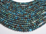 Blue Calsilica Jasper Beads, 6mm (6.7mm) Round Beads-BeadXpert