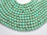 Shell Turquoise Howlite-Green, 8mm (8.5mm)-BeadXpert