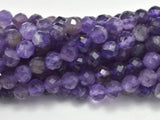 Amethyst, 5mm Micro Faceted Round-Gems: Round & Faceted-BeadXpert