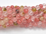 Fire Cherry Quartz Beads, Round, 8mm-BeadXpert