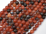 Sardonyx Agate Beads, 6mm Round-Agate: Round & Faceted-BeadXpert