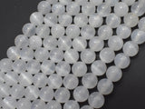 AA Selenite, Gypsum, 8mm (8.3mm) Round-Gems: Round & Faceted-BeadXpert