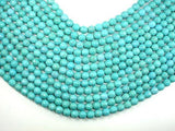 Turquoise Howlite, 8mm (7.5 mm) Faceted Round Beads-Gems: Round & Faceted-BeadXpert