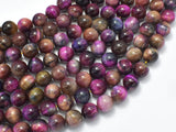 Tiger Eye - Fuchsia, 8mm, Round-BeadXpert