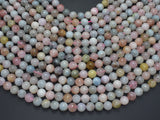 Beryl Beads, Morganite, Aquamarine, Heliodor, 8mm (8.5mm) Round-Gems: Round & Faceted-BeadXpert