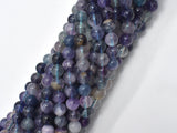 Fluorite Beads, Rainbow Fluorite, 6mm, Round-BeadXpert