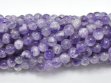 Amethyst Gemstone Beads, Round, 6mm (6.5mm)-BeadXpert