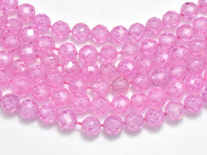 Cubic Zirconia - Pink, CZ beads, 4mm, Faceted-BeadXpert