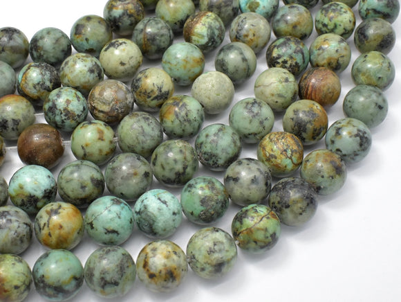 African Turquoise, 12mm Round Beads-Gems: Round & Faceted-BeadXpert