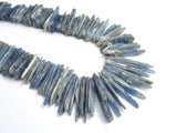 Blue Kyanite (7-12)x(16-48)mm Graduated Top Drilled Slice Stick-BeadXpert