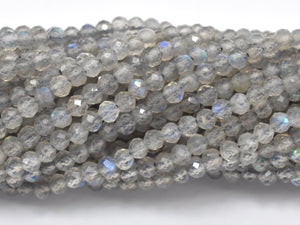 Labradorite Beads, 3mm Micro Faceted Round-Gems: Round & Faceted-BeadXpert