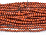 Dragon Blood Wood Beads, 6mm Round Beads, 25 Inch-Wood-BeadXpert