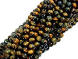 Blue / Yellow Tiger Eye, 6mm (6.5 mm) Round-Gems: Round & Faceted-BeadXpert