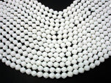 White Jade Beads, 8mm Star Cut Faceted Round-Gems: Round & Faceted-BeadXpert
