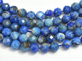 Natural Lapis Lazuli 3.6mm Micro Faceted Round, 15 Inch, Approx. 110 beads, Hole 0.6mm (298025001)-BeadXpert