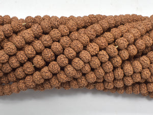 Rudraksha Beads, 4.5x5.5mm Rondelle Beads-Wood-BeadXpert