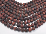 Matte Red Tiger Eye Beads, Round, 10mm, 15 Inch-Gems: Round & Faceted-BeadXpert