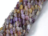 Super Seven Beads, Cacoxenite Amethyst, Approx 6x7mm Nugget Beads, 15.5 Inch-Gems: Nugget,Chips,Drop-BeadXpert