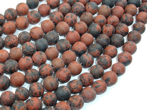 Matte Mahogany Obsidian, 8mm Round Beads-BeadXpert