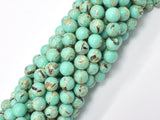 Shell Turquoise Howlite-Green, 8mm (8.5mm)-BeadXpert