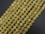 Yellow Selenite, Gypsum, 6mm (6.6mm), Round-BeadXpert