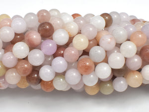 Jade - Multicolor, 8mm Round-Gems: Round & Faceted-BeadXpert