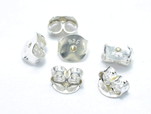 20pcs 925 Sterling Silver Earnuts, Butterfly Backings-Metal Findings & Charms-BeadXpert