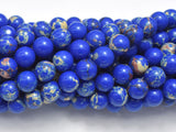 Blue Impression Jasper, 8mm Round-Gems: Round & Faceted-BeadXpert