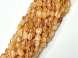 Citrine Beads, Approx. 6x8mm Nugget Beads-BeadXpert