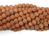 Rudraksha Beads, 9.5mm-10.5mm Round Beads-Wood-BeadXpert