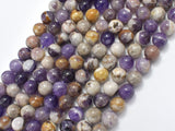 Chevron Amethyst Beads, 8mm Round-Gems: Round & Faceted-BeadXpert