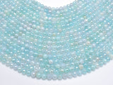 Mystic Coated Agate-Light Blue, 6mm Faceted Round-Agate: Round & Faceted-BeadXpert