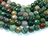 Indian Agate, 12mm Faceted Round-Gems: Round & Faceted-BeadXpert