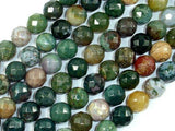 Indian Agate, 12mm Faceted Round-Gems: Round & Faceted-BeadXpert