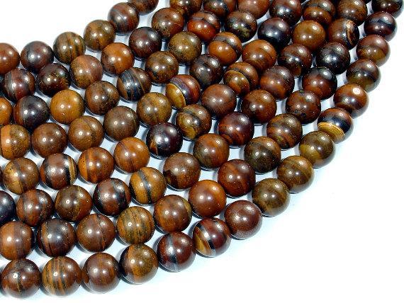Tiger Iron, 10mm, Round Beads-Gems: Round & Faceted-BeadXpert