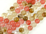 Fire Cherry Quartz Beads, 12mm, Round Beads-Gems: Round & Faceted-BeadXpert