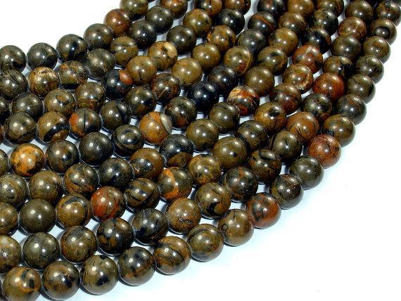 Space Stone Jasper Beads, 8mm Round Beads-Gems: Round & Faceted-BeadXpert