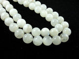 White Moonstone Beads, 12mm Round Beads-Gems: Round & Faceted-BeadXpert