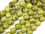 Yellow Turquoise Beads, 14mm Round Beads-Gems: Round & Faceted-BeadXpert