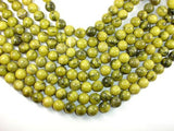 Yellow Turquoise Beads, 14mm Round Beads-Gems: Round & Faceted-BeadXpert