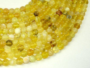 Yellow Opal, 6mm (6.8mm) Round Beads-Gems: Round & Faceted-BeadXpert