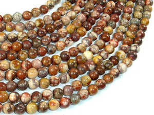 Birdseye Rhyolite, 6mm (6.5mm) Round Beads-Gems: Round & Faceted-BeadXpert