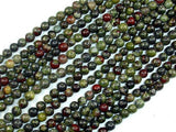 Dragon Blood Jasper Beads, 4mm, Round Beads-Gems: Round & Faceted-BeadXpert