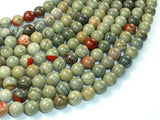 Silver Leaf Jasper Beads, 8mm Round Beads-Gems: Round & Faceted-BeadXpert