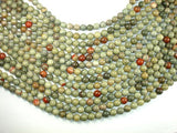 Silver Leaf Jasper Beads, 8mm Round Beads-Gems: Round & Faceted-BeadXpert